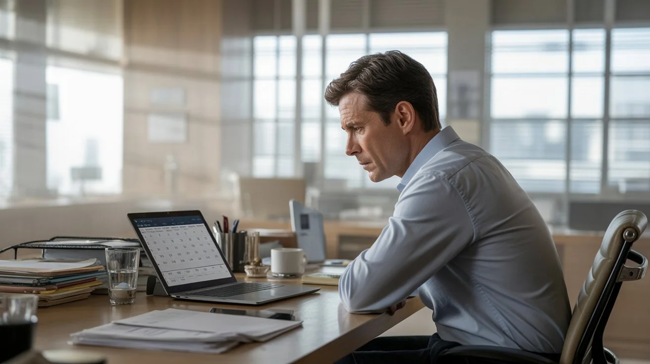 Leadership team in a meeting struggling to reach alignment