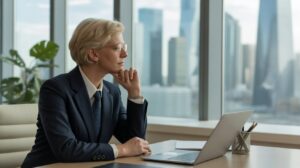 Executive leader reflecting on strategic decisions with a trusted thinking partner