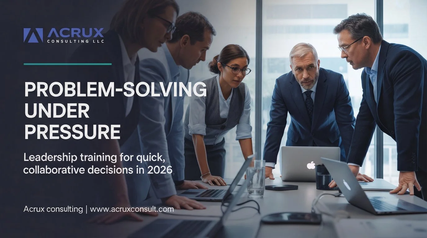 Leadership Training for Problem Solving Under Pressure
